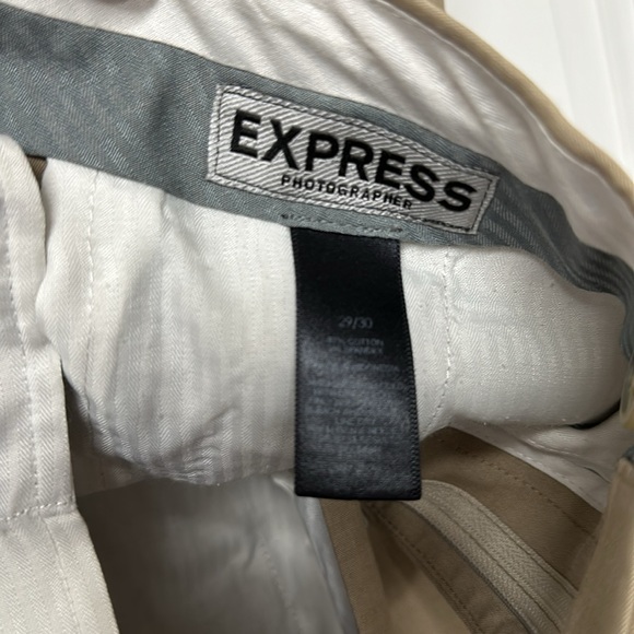 Express Chino Photographer Slim Fit Tan Khaki - Picture 5 of 5